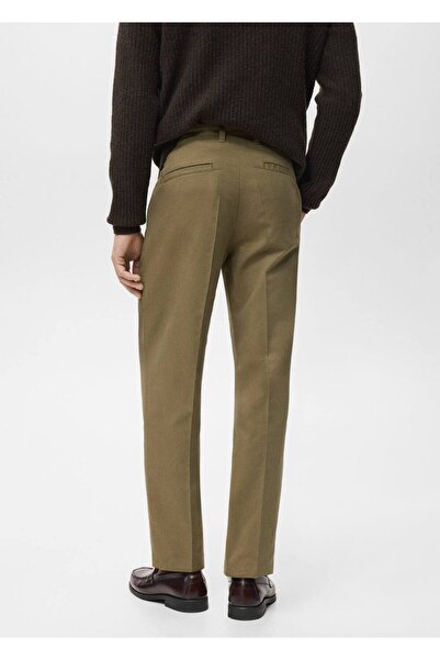 MANGO Man Pensli pamuklu pantolon