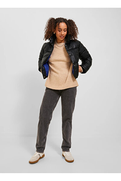 Jack & Jones Jjxx Black Women's Coat Jxbreezy Faux Leather Short Jkt Otw