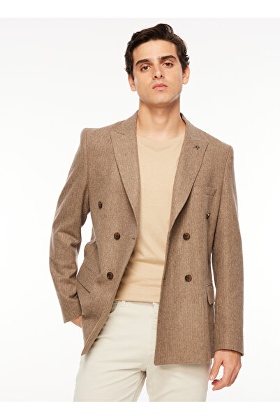 Fabrika Basic Kahve Erkek Düz Ceket F3WMCKT182