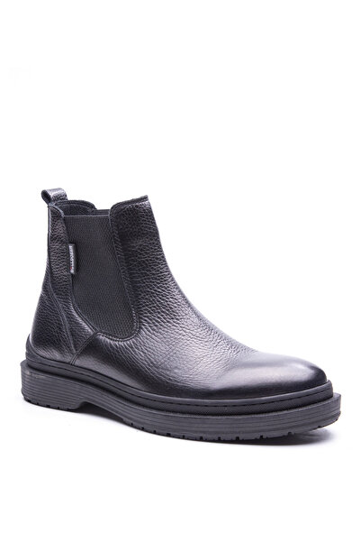 Bulldozer Siyah Erkek Deri Bot BUL-240010