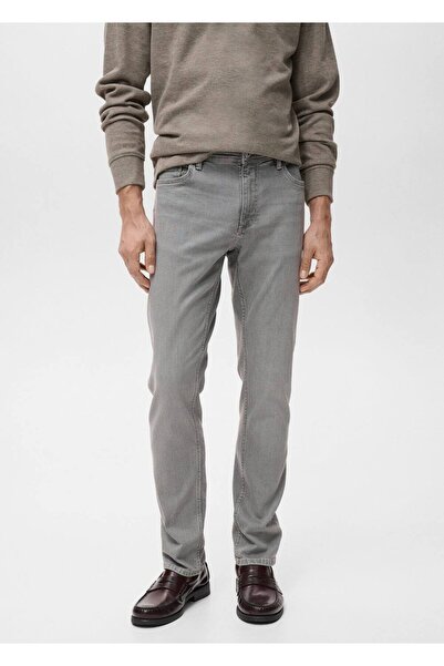 MANGO Man Jeans Jan slim fit gri yıkama