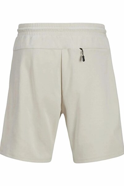 Jack & Jones Men's Beige Jpstkane Matty Sweat Shorts Mid Shorts 12268452-Moonbeam