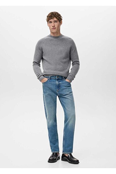 MANGO Man Ben cropped tapered fit jean pantolon