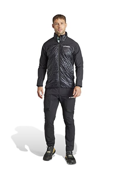 adidas Siyah Erkek Dik Yaka Terrex Mont IB4196-XPR VARIL HYB JACKET