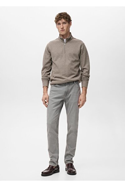 MANGO Man Jeans Jan slim fit gri yıkama