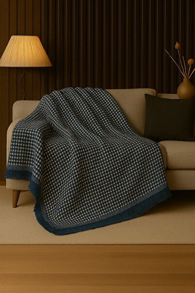 rellhome Бавовняна тканина Екрю Шаль для дивана 170x220 см – Пледи для телеві...