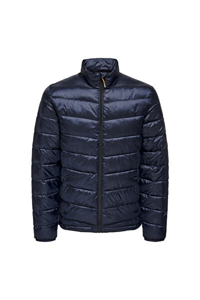 Only & Sons Обикновена мъжка яке в тъмно синьо ONSCARVEN QUILTED PUFFER OTW NOOS