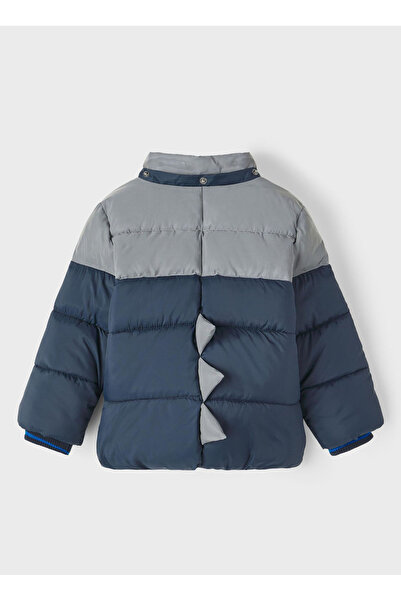 name ıt Lacivert Erkek Çocuk Kapüşonlu Uzun Kollu Mont NMMMORTEN PUFFER JACKET REFLECTIVE
