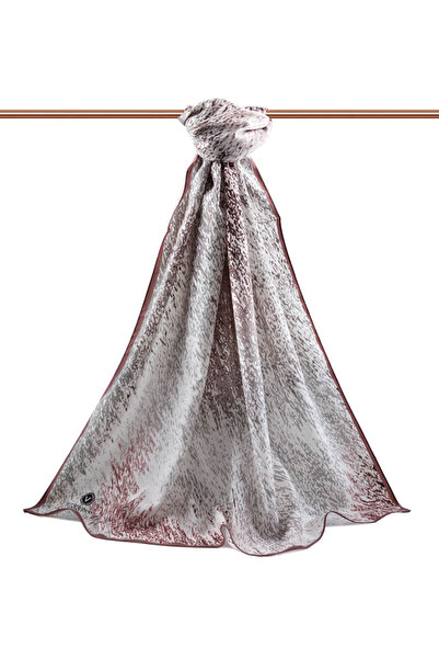 Vissona Luxurious Medina Silk Zickzack Geometric Patterned Powder Colored 75X195 Crimp-Free Swallow Moss Crepe Stitch Type Itas