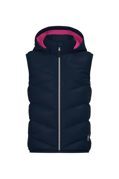name ıt Lacivert Kız Çocuk Fermuarlı Kolsuz Yelek NMFMEMPHIS VEST PB