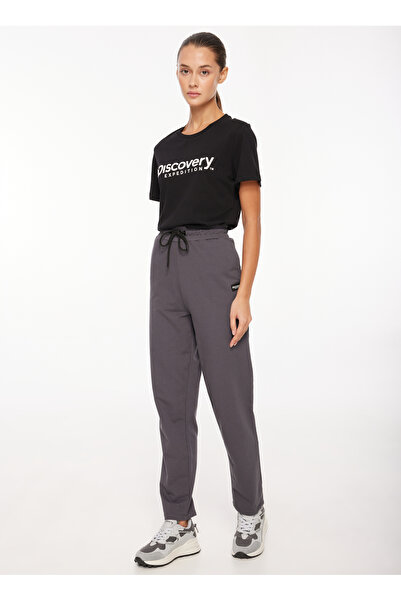 Discovery Expedition Antrasit Kadın Standart Fit Eşofman Altı D3WL-EA5