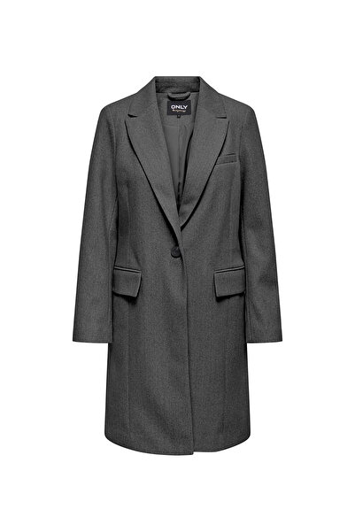 ONLY Koyu Gri Kadın Kaşe Kaban ONLNANCY LIFE COAT CC OTW