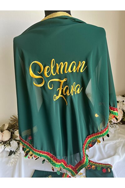LE FANTASİA İsme Özel Nakışlı Damat Örtüsü & Eldiveni (YAZIYI MESAJ İLE BİLDİ...