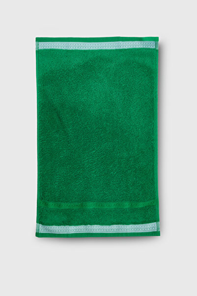 Benetton Home 3 Pieces Bath Towel Hand Face Body Green 100% Cotton 50X90 cm Hand Towel