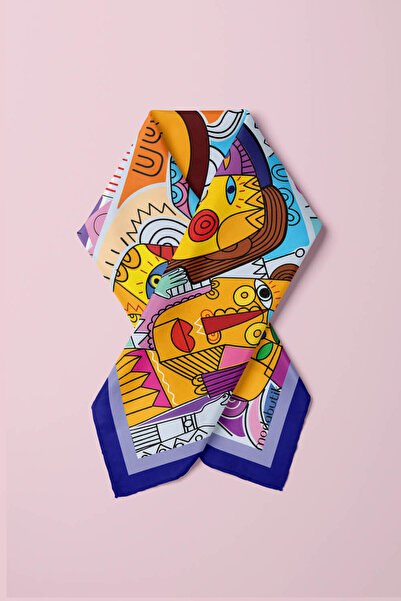 Modabutik D92 Kübizm Desenli Bandana