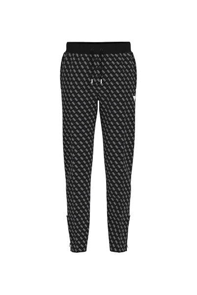 Guess Z2BB05FL04QP9QC-KORBIN PANT - PRINT Siyah Lastikli Bel Normal Desenli Erkek Eşofman Altı