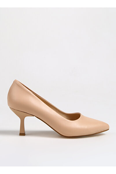 F By Fabrika Bej Kadın Topuklu Ayakkabı SNIPE