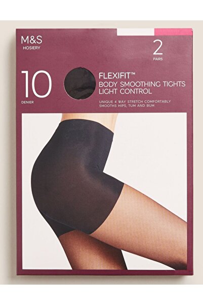 Marks & Spencer 2'li Flexifit™ 10 Denye Külotlu Çorap Seti