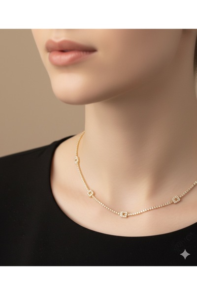 ısıkkonya Kuzey Yıldızlı Taşlı Kolye [Alerji yapmayan üründür]