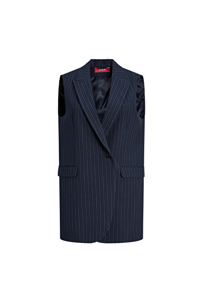 JJXX Lacivert Kadın Blazer JXMARY STRIPED SL BLAZER
