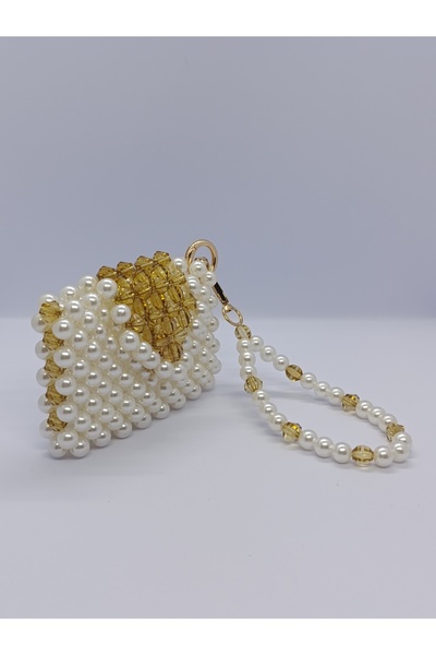 omer Gold İnci mini cüzdan