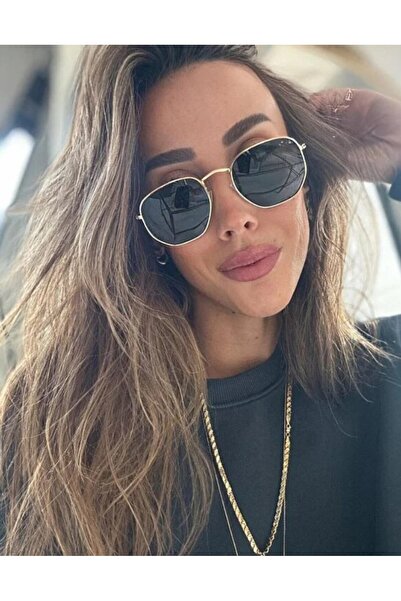 Maldia Shop Classic Unisex Hexa Black Sunglasses