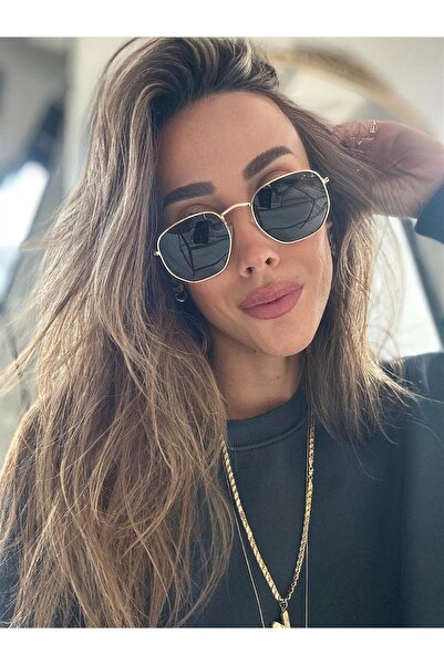 Maldia Shop Classic Unisex Hexa Black Sunglasses