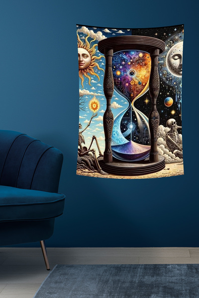 vodler Слънце, Луна, Вселена, Цикъл на времето, Тапет за стена