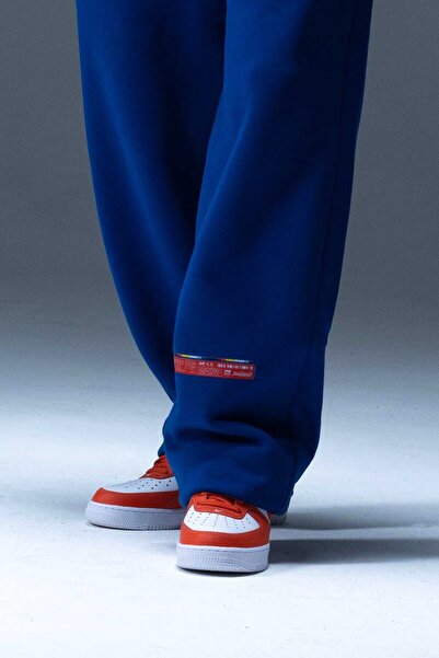 SaintGreyHills Unısex Clımax Blue Baggy Sweatpant