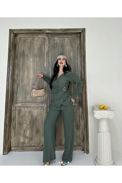 MODA Ağaç Kabuğu Kravüze Yaka Takım