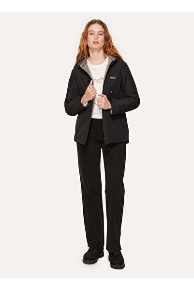 New Brand Siyah Kadın Mont W-MARINO