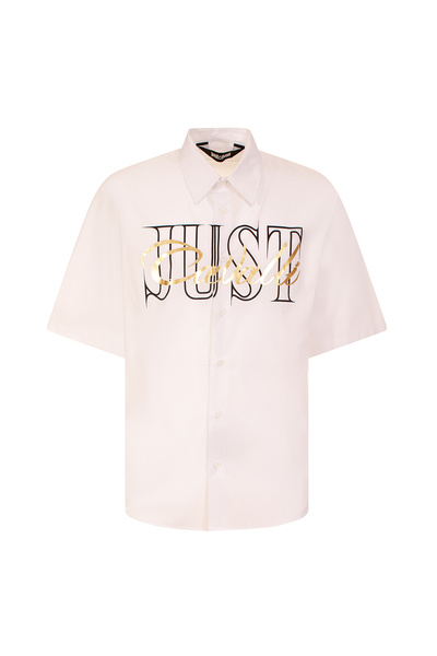 Just Cavalli Beyaz Erkek Slim Fit Gömlek 74OBLYRBCN500003