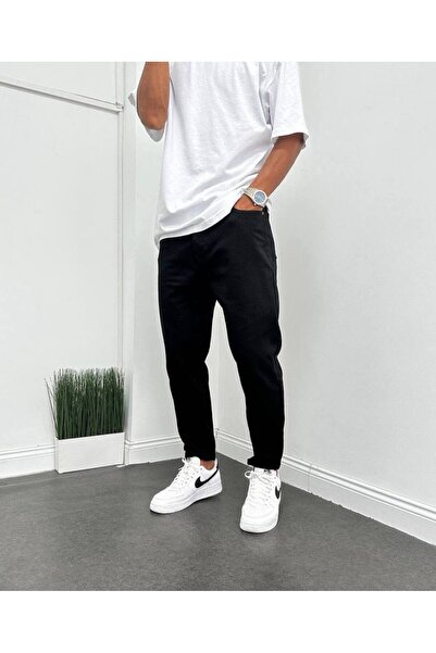 Gambocci Men's Boyfriend High Waist Ankle Length Denim Pants