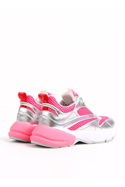 Love Moschino Pembe-Gümüş Kadın Sneaker JA15025G1GIQ460A