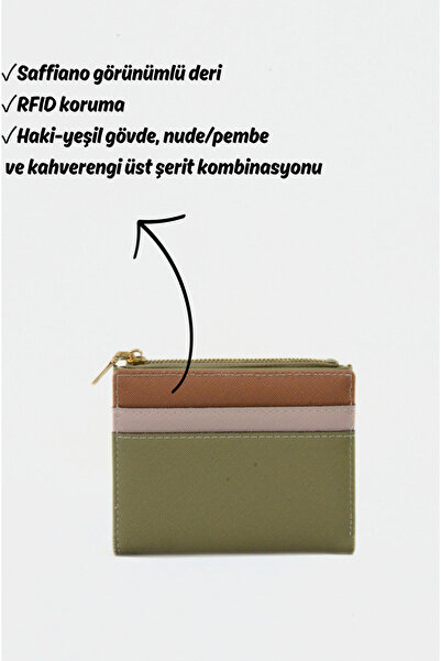 Mazel Design 583 Multi-Compartment, Zippered, Rfid Protected Imported Wallet Card Holder