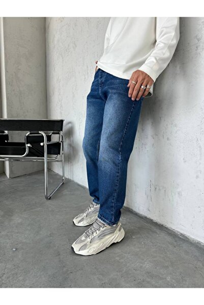 Gambocci Men's Boyfriend High Waist Ankle Length Denim Pants