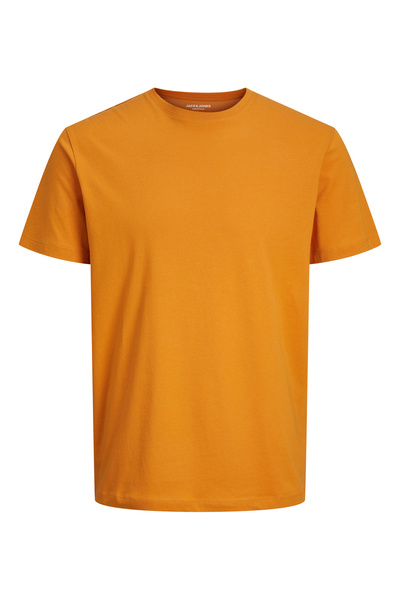 Jack & Jones Πορτοκαλί ανδρικό μπλουζάκι με στρογγυλή λαιμόκοψη 12156101_JJEO...
