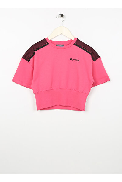 Discovery Expedition Baskılı Kız Çocuk Pembe Sweatshırt TAURIEL GIRL