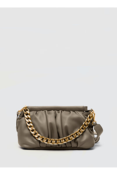 Les Visionnaires Kahve 17x9x33 Kadın Deri Çapraz Çanta AMYSILKY2002