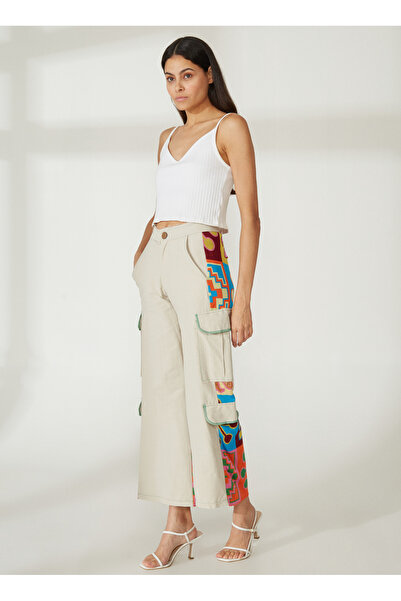 AKEP Yüksek Bel Normal Siyah Kadın Pantolon PTKD01143