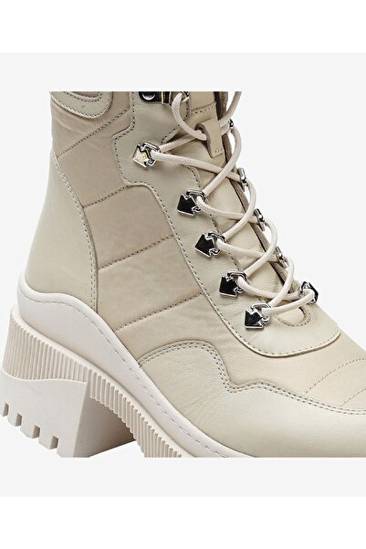 Greyder Kadın Ekru Hakiki Deri Casual Bot 3K2UB32850