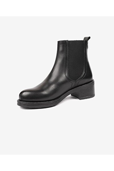 Greyder Kadın Siyah Hakiki Deri Memory Foam Taban Chelsea Bot 4K2OB34030