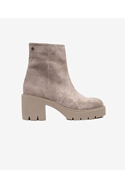 Greyder Kadın Vizon Hakiki Deri Termo Light Taban Topuklu Bot 3K2UB72156