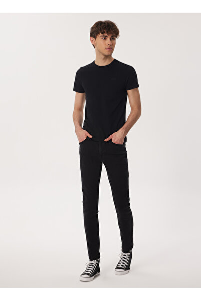 Lee Cooper Bisiklet Yaka Siyah Erkek T-Shirt 232 LCM 242064 TWINGO 1 SİYAH