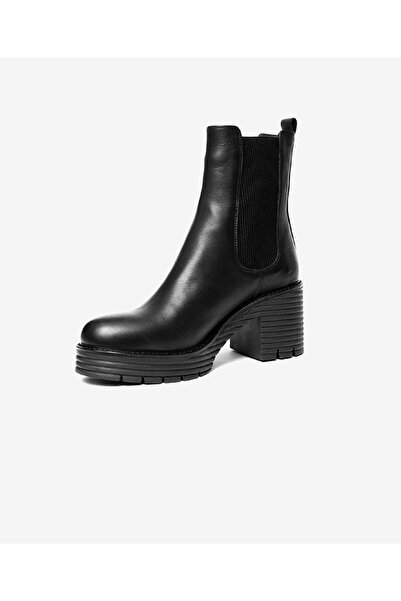 Greyder Kadın Siyah Hakiki Deri Topuklu Bot 3K2DB32921