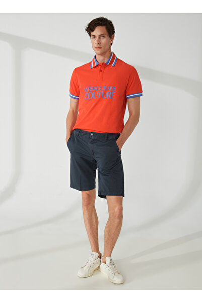 Fred Mello Normal Bel Slim Fit Mavi Erkek Bermuda Şort FMSOHOBLUE