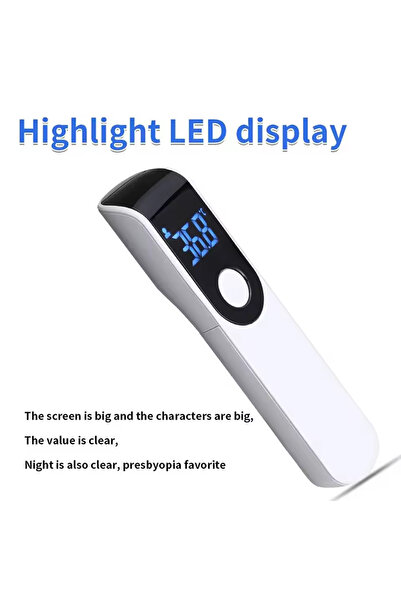 Choice White Infrared Fever Thermometer, LCD Digital, Non-Contact Laser for Infant & Adult