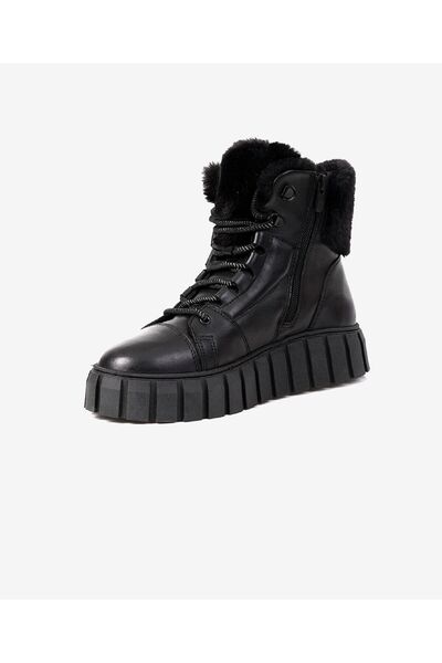 Greyder Kadın Siyah Hakiki Deri Memory Foam Taban Sneaker Bot 3K2SB33000