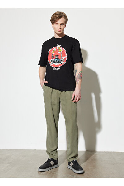 WRANGLER Normal Bel Regular Fit Haki Erkek Chino Pantolon W221266X45