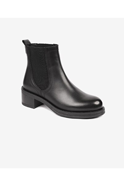 Greyder Kadın Siyah Hakiki Deri Memory Foam Taban Chelsea Bot 4K2OB34030